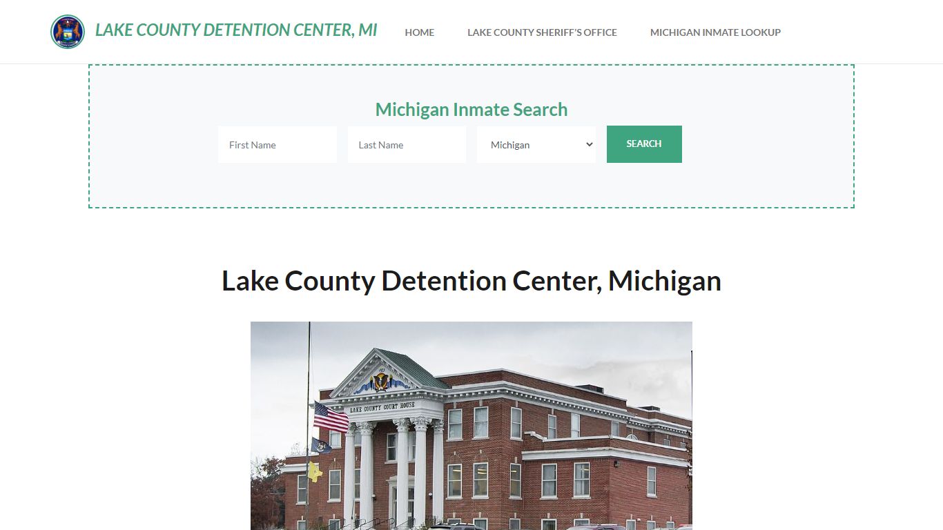 Lake County Detention Center, MI Inmate Roster, Offender Search